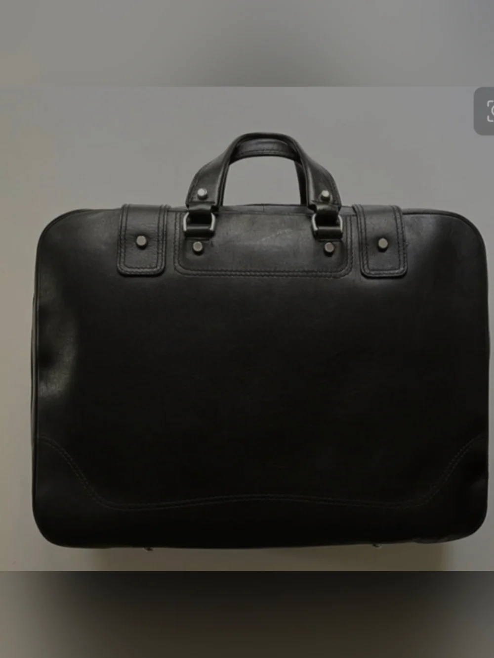 BALENCIAGA Black Beauty Travel Bag leather suitcase carry on luggage Overnight - Picture 3 of 14